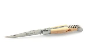 Claude Dozorme Laguiole 12 cm guillochiert Wacholder mit Korkenzieher