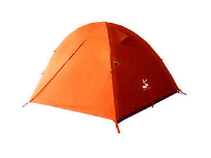 NEW Camping/Outdoor 2 Person Double-layer Waterproof Camping orange Tent