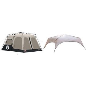 Coleman Instant 8 Person Tent, Black, 14x10-Feet and Coleman 8-Person Instant