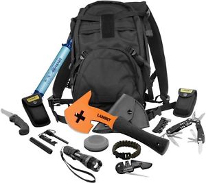 Lansky LTASK T.A.S.K. Tactical Apocalypse Survival Kit, Black. With Food Supply