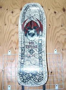 Vintage POWELL PERALTA PER WELINDER NORDIC SKULL White Skateboard Skate Deck