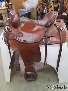 Tex Flex Tex Tan Trail Saddle Lightly Used 16" Nice