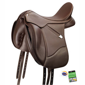 Bates Isabell Dressage Saddle - FLOCKED - Brown - Various Sizes-Clearance