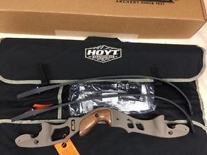 Hoyt Satori Recurve Bow 19" Buckskin Riser RH With 55# Short Limbs AMO 60"