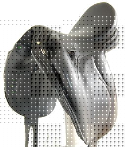 18" DEVOUCOUX DRESSAGE MENDIA SADDLE (SO23194) FULL CALF. GOOD CONDITION!! - DWC