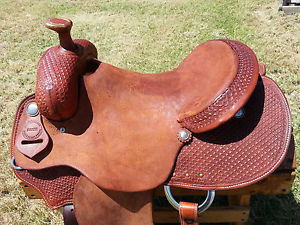 15" Johnny Scott Ranch Roping Saddle (Made in Texas) Roper