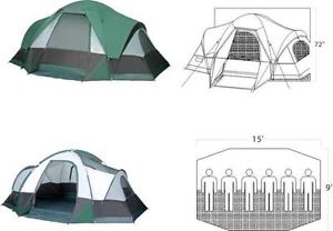 Outdoor Camping 6 Person Dome Tent White Cap Mt 610