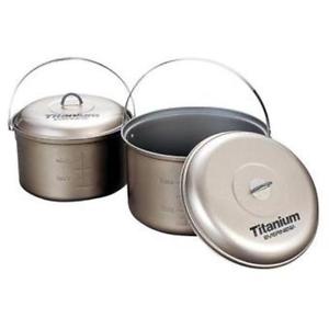 Evernew Titanium Non-Stick Pot 4.0 Liter w/Handle - Ultrastrong/Ultralight