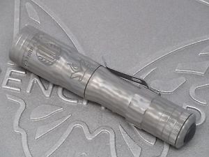 LensLight KO Titanium Strider Flame Anodized 2x123 Tactical Flashlight Cree