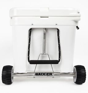 Badger Wheels Single Axle Yeti Tundra Keep Cold Ice Longer Wheel Lock Camping