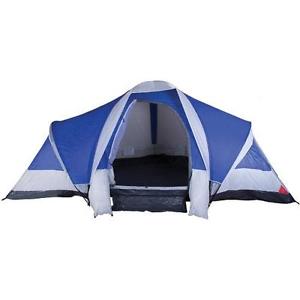 Stansport Grand 3-Room Tent, Blue/White