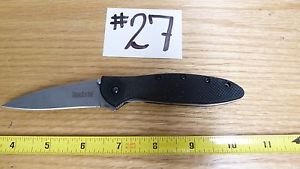KERSHAW SPEEDSAFE 1660G10BLACK HANDLE  RARE POCKET KNIFE B10-#27