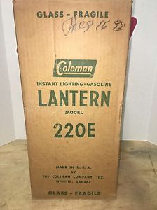 Vintage Coleman 220E Lantern, New Old Stock, Never Used, In Original Box