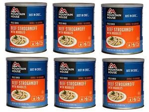 No Sales Tax - Beef Stroganoff x 5 cases (30 cans) Mountain House