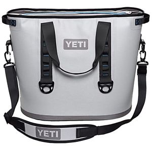 Yeti Hopper 40 Cooler Fog Gray Tahoe Blue 100% Leakproof NEW IN BOX