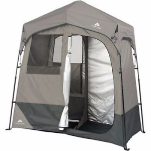 Ozark Trail 2-Room Portable Instant Shower/Utility Shelter Camping Solar Water