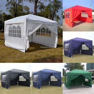 Folding Tent Canopy 3x3/3x6m with Side Panel Aluminum Tube Support for ED01