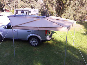 NEW WING AWNING  2.5 M LONG RIP STOP SKYWING BATWING ROOF TOP TENT FOX  CAMPING