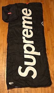 Supreme x Northface S/S 11 Dolomite Sleeping Bag BLACK Camp Cap Box Logo SOLDOUT