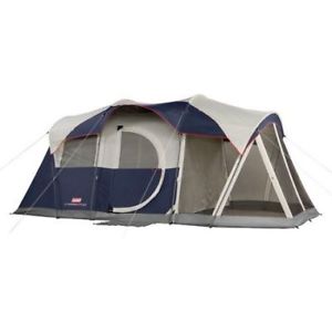 Coleman Elite WeatherMaster 17' x 9' Tent with LED Light Sleeps 6 Screened Porch