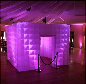 Stagerbooth® Inflatable Portable Photo Booth Enclosure with 16 Colors LED