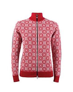 Raspberry/Off White/Navy/Metal (TG. Small) Dale of Norway - Giacca da donna Frid