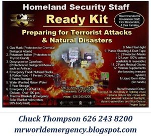 Homeland security staff ready Emergency kits (shipping negotiation yes)