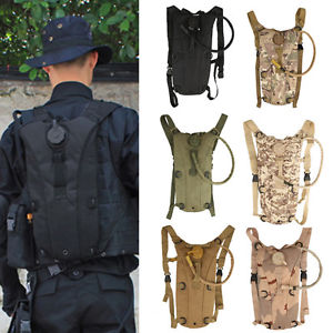 2.5L/3L Tactical Outdoor Hydration Water Backpack Bag with Bladder 6 Colors New