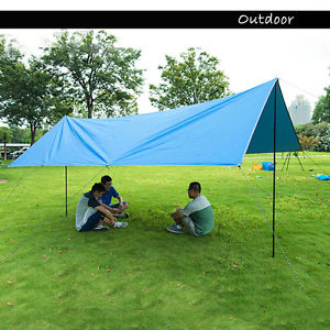 Large 4M Tent Canopy Tarp Waterproof UV Shelter for Outdoor Camping Hiking