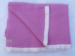 Vintage MARIPOSA Blanket Pure Wool Bed Cabin Family Room Throw Blanket "47"X72"