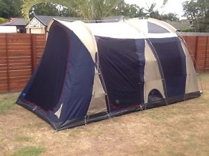 Oztrail family tent and camping equipment