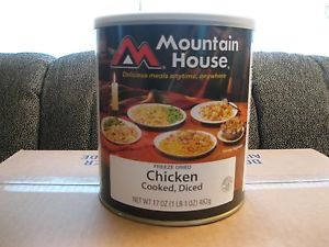 Case of 6 cans Mountain House Chicken Cooked, Diced