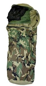 US Army Militare USMC MSS Goretex Dormire bag Sistema Sacco a pelo Woodland camo