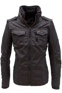 KHUJO Rivestito giacca lunga Leif antracite