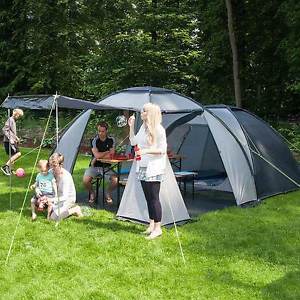 skandika Bergen 4 Man Dome Igloo Tent 3000mm Water Column Camping Grey New