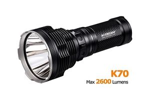 Acebeam K70 2600LM 1300M CREE XHP35 High Intensity LED Flashlight Torch