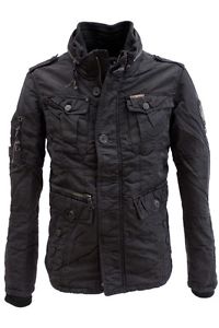 KHUJO Rivestito giacca lunga Rick in nero