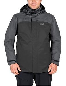 Ferro scuro (TG. XXL) Jack Wolfskin Echo Lake Men – Giacca 3 in 1 da uomo, Uomo,