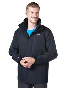 Berghaus Hillwalker Lungo Uomo Impermeabile GTX Shell Nero NUOVO