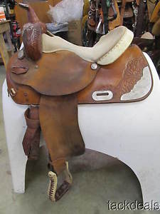 Tex Tan Hereford Fancy Barrel Show Saddle 15" Lightly Used