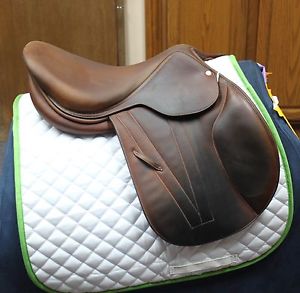 Used 2014 Butet Premium Integrated Deep Seat Saddle 17" Wide w/Long Flaps