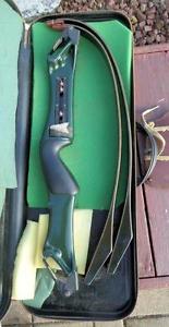 Fred Bear Takedown B Riser Fascor Recurve Bow 55# 60" With Case Premier Sight