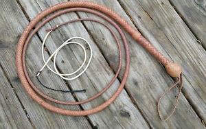 Trinity Whip Co. 8' 12 Plait Indiana Jones Style Kangaroo Bullwhip