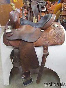 Marlene McRae EFFX Flex Circle Y Barrel Saddle 14" FQHB Used
