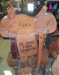 14" USED DYNAMITE HORSEMAN SUPPLY ROPING WESTERN SADDLE 2 929