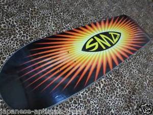 Vintage 1992 SMA TIM BRAUCH Santacruz Blue Graphic Skateboard Skate Board Deck