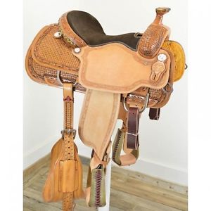 New! 15" Circle Y Saddlery Briscoe Team Roping Saddle Code: 2769-7506-05