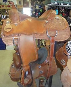15.5" USED SERGEANTS TEXAS CLASSIC PLEASURE TRAIL WESTERN SADDLE 3  1081 1