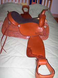 TEX TAN TRAIL PLEASURE SADDLE 17"   NEW