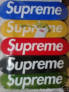 SUPREME Green Blue Black Yelolow Red Multicolor Skate Skateboard Board Deck SET